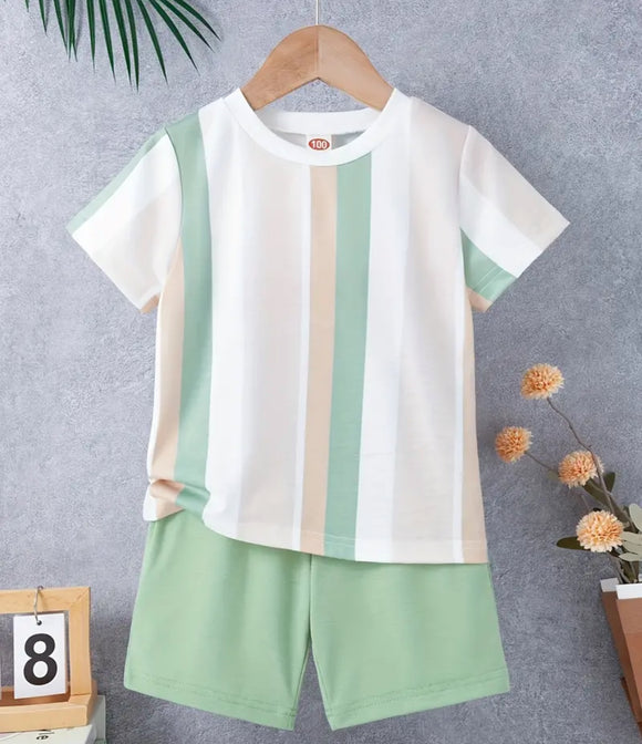 Green Striped Set