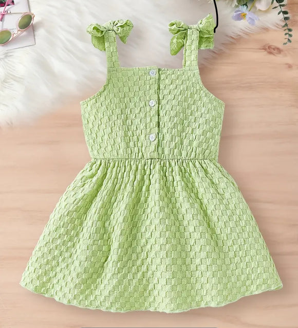 Green Checked Dress