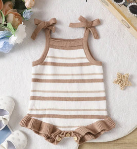 Striped Tank Knit Romper