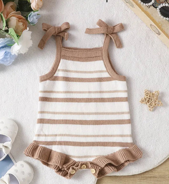 Striped Tank Knit Romper