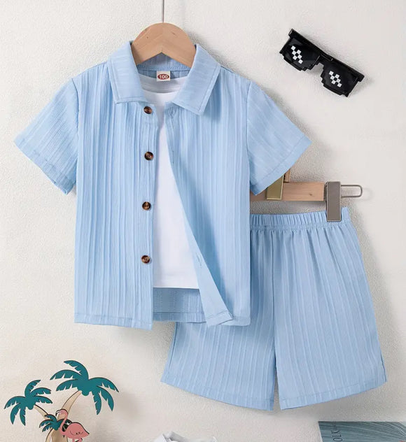 Light Blue Linen Set