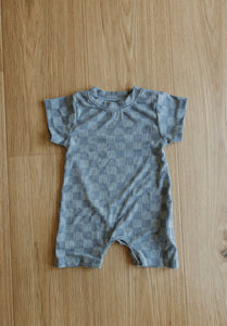 Blue Checked romper