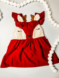 Reindeer Overall Dress